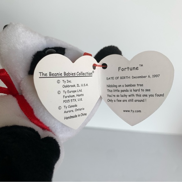 Vintage Ty 💕Panda Bears 💕Fortune!💫Welcome Home 🐼 Pandas! Beanie Babies - Picture 10 of 17